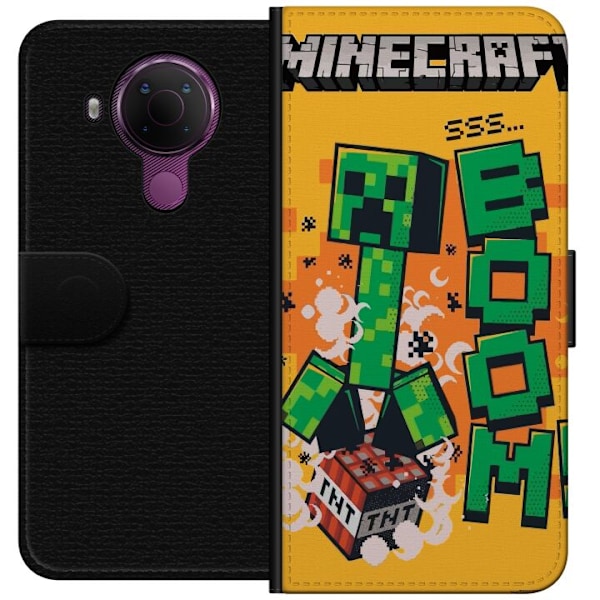 Nokia 5.4 Lompakkokotelo Minecraft Boom