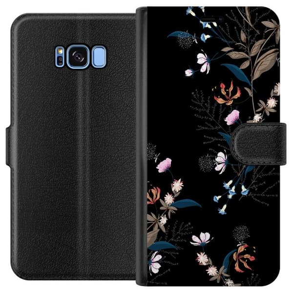 Kompatibelt Plånboksfodral till Samsung Galaxy S8 Blommor