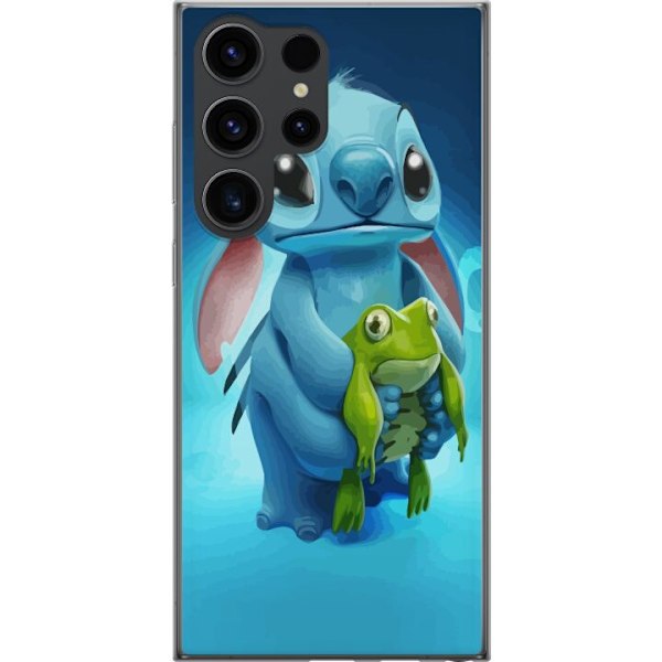 Samsung Galaxy S24 Ultra Läpinäkyvä kuori Stitch ja sammakk