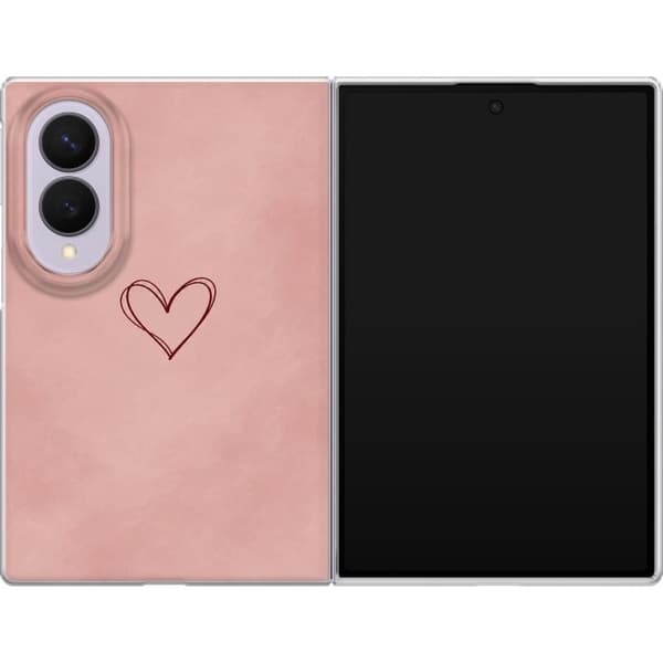 Kompatibelt Mobildeksel til Samsung Galaxy Z Fold8 Rosa hjerte rosa
