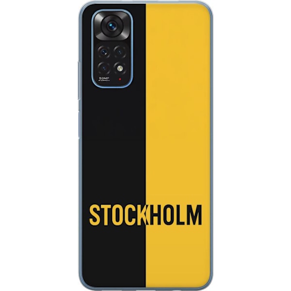 Xiaomi Redmi Note 11S Gennemsigtig cover Stockholm – fodbold