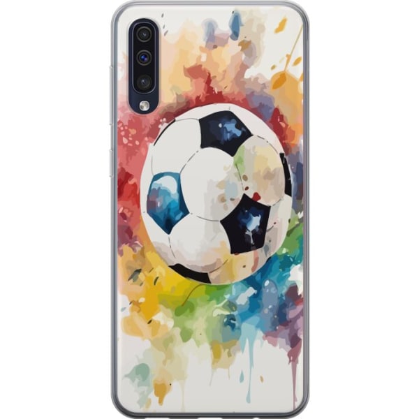 Samsung Galaxy A50 Gennemsigtig cover Fodbold