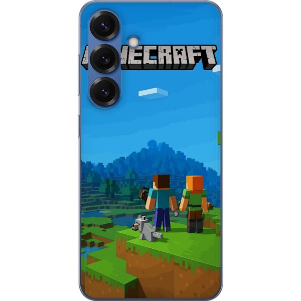 Samsung Galaxy S25+ Gennemsigtig cover Minecraft Key Art
