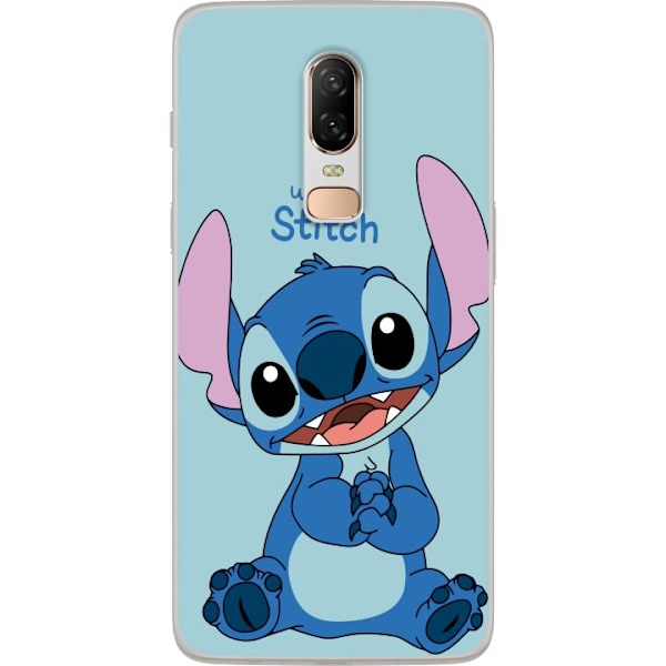 OnePlus 6 Läpinäkyvä kuori Rakasta Stitch