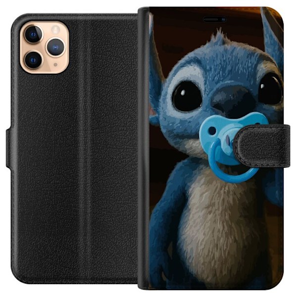 Apple iPhone 11 Pro Max Lompakkokotelo Stitch & Napp - vauvateema söpöllä hahmolla