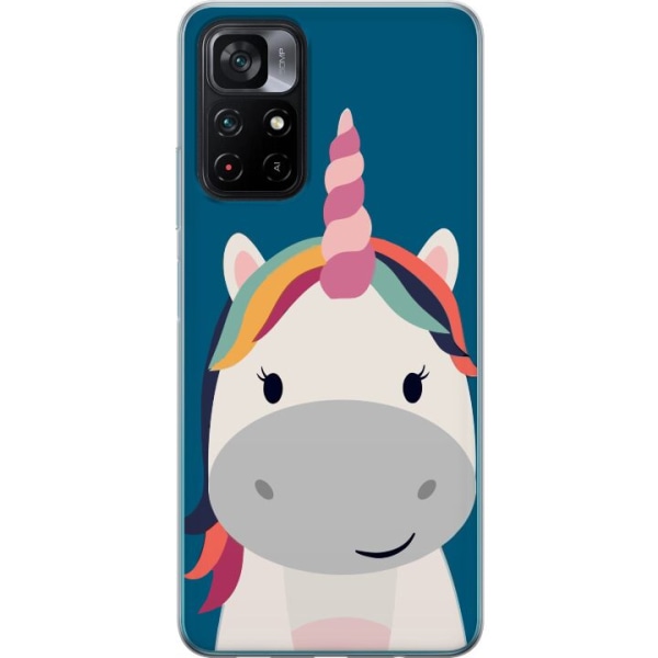 Xiaomi Poco M4 Pro 5G Genomskinligt Skal Enhörning / Unicorn