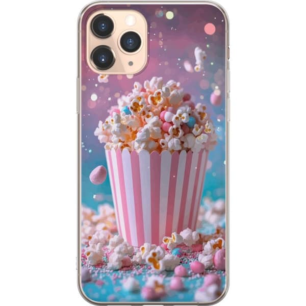 Kompatibelt Mobildeksel til Apple iPhone 11 Pro Popcornbøtte retro kino snacks morsom figur