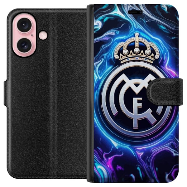 Apple iPhone 16 Plånboksfodral Real Madrid