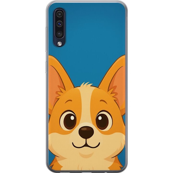 Samsung Galaxy A50 Gennemsigtig cover Hello Corgi