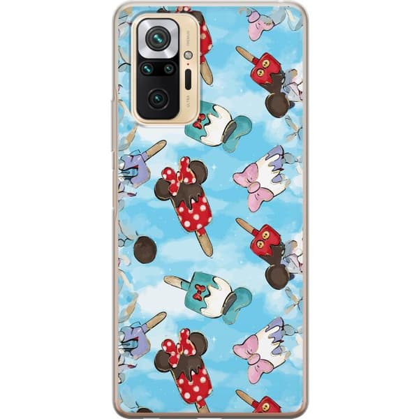 Kompatibel Mobilcover til Xiaomi Redmi Note 10 Pro Tecknade glassfigurer blå