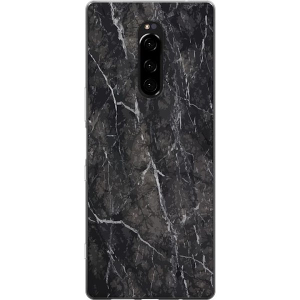Sony Xperia 1 Genomskinligt Skal Marmor