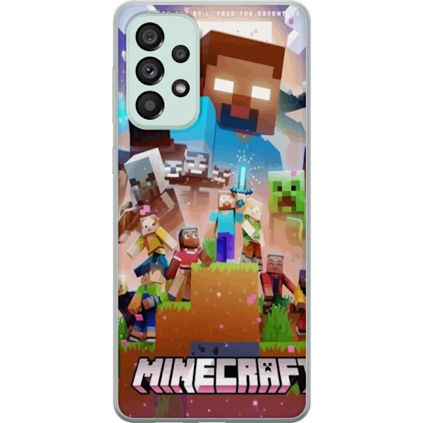Samsung Galaxy A73 5G Gennemsigtig cover Minecraft