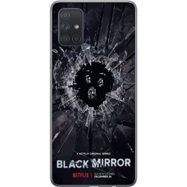 Samsung Galaxy A71 Läpinäkyvä kuori Black Mirror Sci-Fi Net