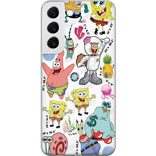 Samsung Galaxy S22+ 5G Gjennomsiktig deksel SpongeBob SquarePa