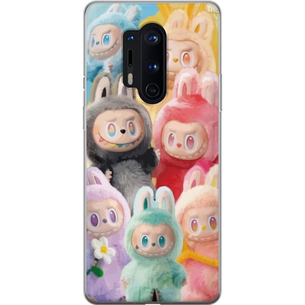 OnePlus 8 Pro Genomskinligt Skal Labubu Sketch Style – Handr