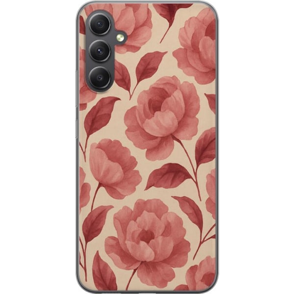 Samsung Galaxy A05s Genomskinligt Skal Rose Bloom