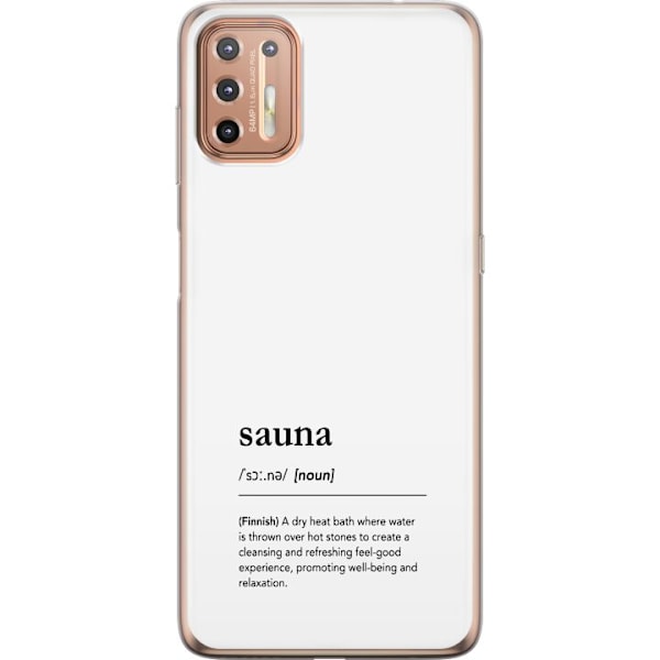 Motorola Moto G9 Plus Gennemsigtig cover Bara Bada Sauna