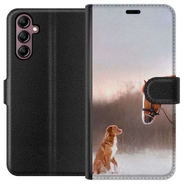 Samsung Galaxy A14 5G Lommeboketui Hest & Hund