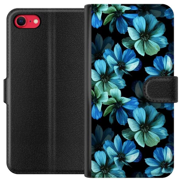 Kompatibelt Plånboksfodral till Apple iPhone SE (2020) Blommor
