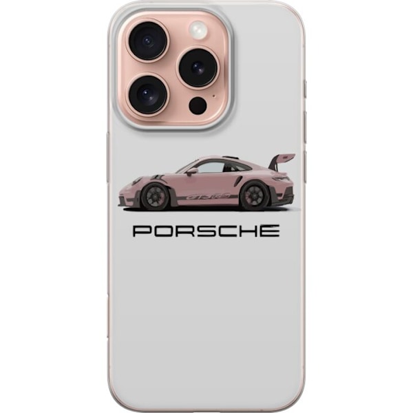 Apple iPhone 16 Pro Gennemsigtig cover Porsche 911 Pink