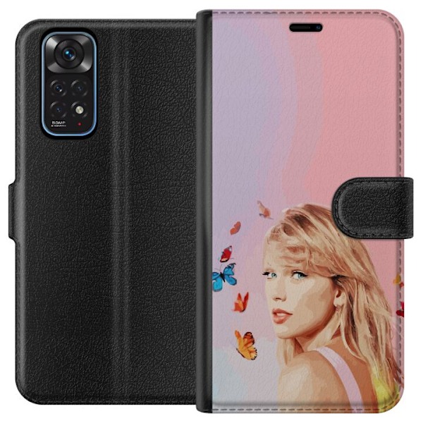 Xiaomi Redmi Note 11 Plånboksfodral Taylor Swift Fjärillar