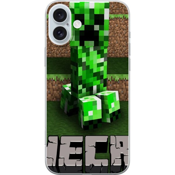 Apple iPhone 16 Plus Gjennomsiktig deksel Minecraft