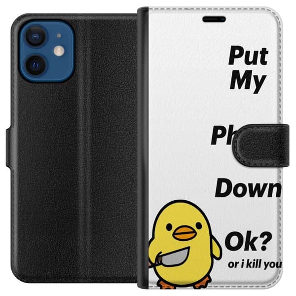 Kompatibelt Plånboksfodral till Apple iPhone 12 mini Lägg ner den