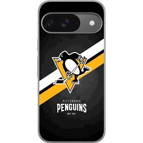 Google Pixel 9 Pro Läpinäkyvä kuori Pittsburgh Penguins (NH