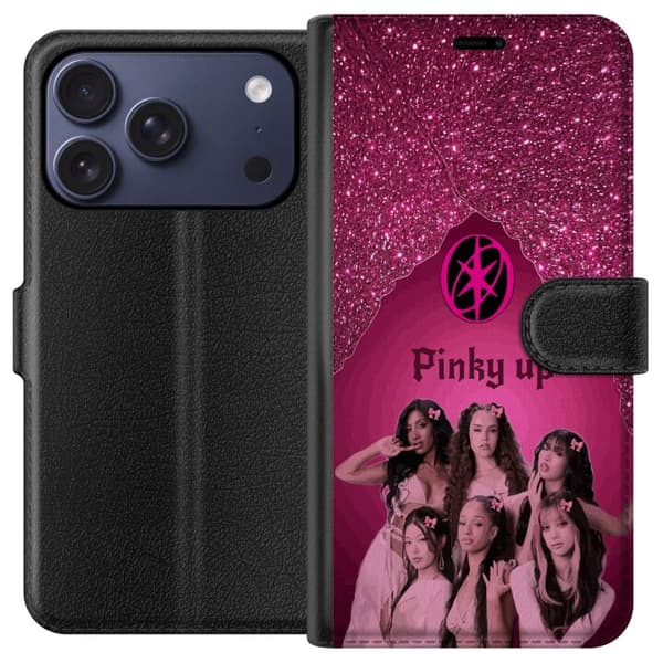 Kompatibelt Plånboksfodral till Apple iPhone 17 Pro KATSEYE Pinky Up rosa