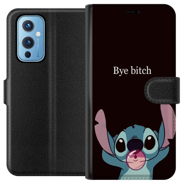 Kompatibel Tegnebogsetui til OnePlus 9 Bye bitch, Stitch