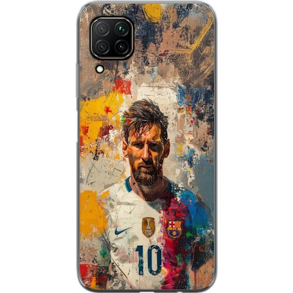 Huawei P40 lite Gennemsigtig cover Messi Art