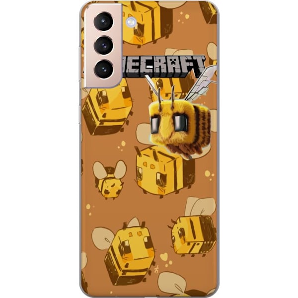 Samsung Galaxy S21 Läpinäkyvä kuori Minecraft Bi