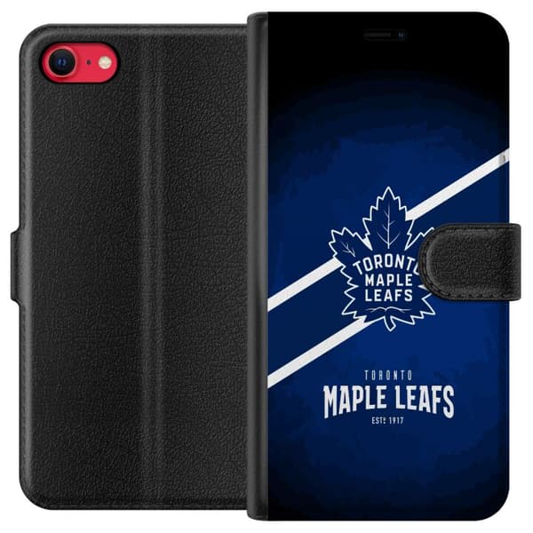 Kompatibel Tegnebogsetui til Apple iPhone 8 Toronto Maple Leafs (NHL)