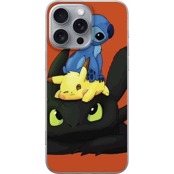 Apple iPhone 16 Pro Max Läpinäkyvä kuori Lilo ja Stitch