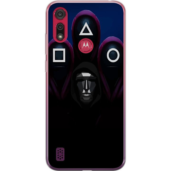 Motorola Moto E6s (2020) Genomskinligt Skal Squid Game Säsong 3 Nya Ikoner Populär Serie TV Motiv Asiatisk Drama Trend Ikoniskt Grafisk Design