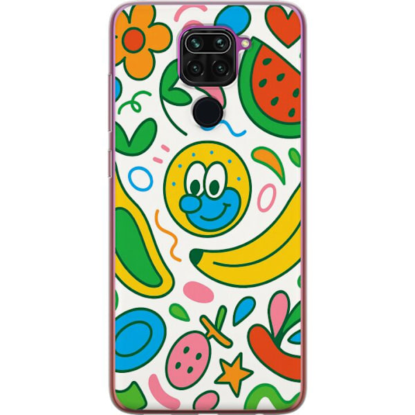 Xiaomi Redmi Note 9 Gjennomsiktig deksel Sommerfuglslør