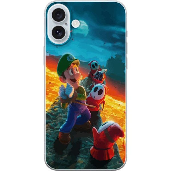 Apple iPhone 16 Plus Gennemsigtig cover Super Mario Bros