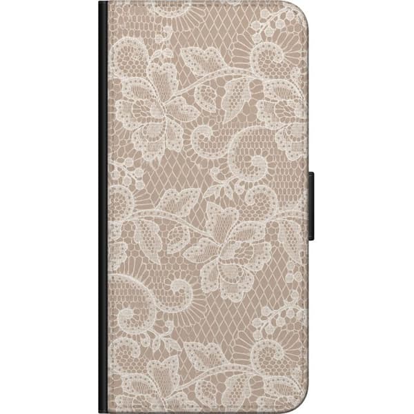 Kompatibelt Lommeboketui til Huawei P smart Beige blondemønster beige