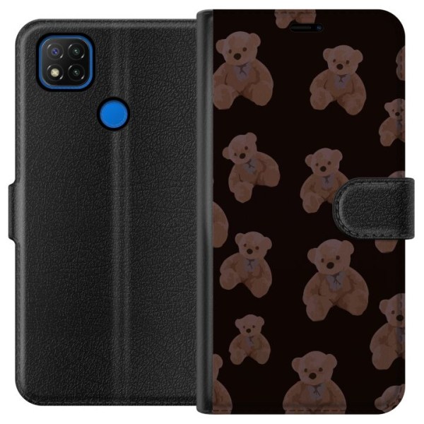 Xiaomi Redmi 9C Plånboksfodral En björn flera björnar