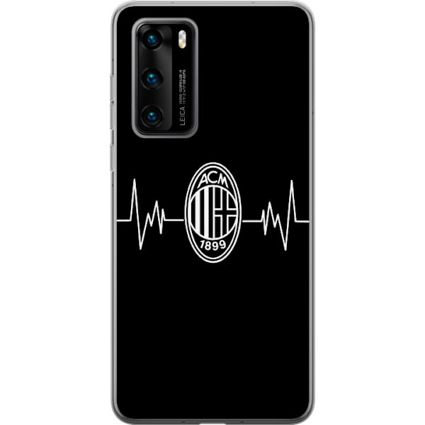 Huawei P40 Gjennomsiktig deksel AC Milan