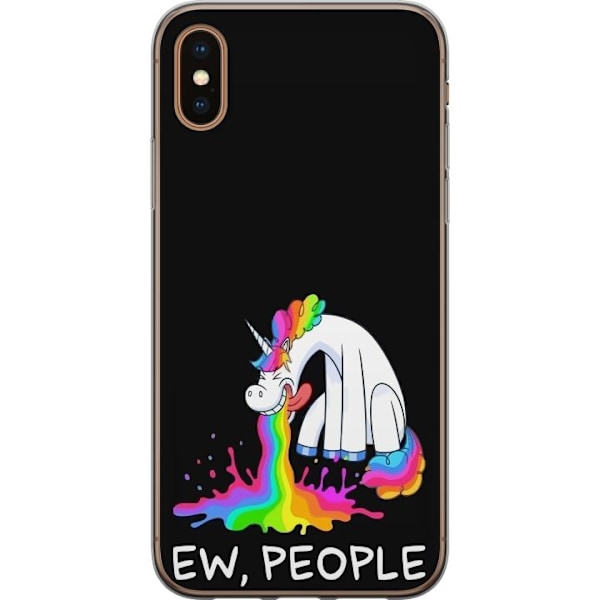 Apple iPhone XS Max Genomskinligt Skal EW People Unicorn