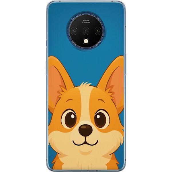OnePlus 7T Genomskinligt Skal Hello Corgi