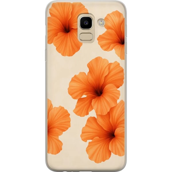 Samsung Galaxy J6 Gjennomsiktig deksel Papaya Punch