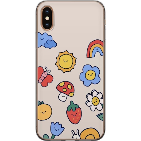 Apple iPhone XS Max Läpinäkyvä kuori Söpö