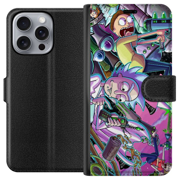 Apple iPhone 16 Pro Max Lommeboketui Rick og Morty