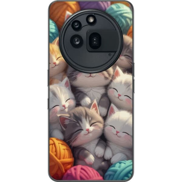 Kompatibelt Mobilskal till Nothing Phone (3a) Pro Sovande kattungar beige