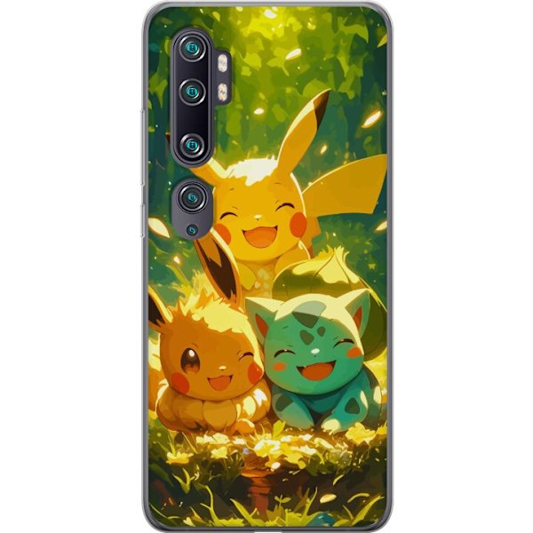 Xiaomi Mi Note 10 Genomskinligt Skal Pixelmonster spelstil – färgstark design för retroälskande gamers