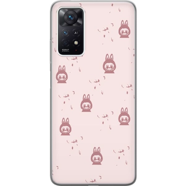 Xiaomi Redmi Note 11 Pro Läpinäkyvä kuori Labubu Neon Pop - Neonvärinen pop art hirviö
