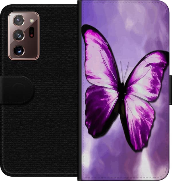 Kompatibelt Lommeboketui til Samsung Galaxy Note20 Ultra Fjäril