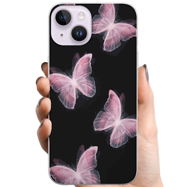 Apple iPhone 15 TPU Mobilskal Fjärillar